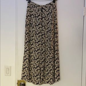 vintage express 90’s daisy print maxi skirt